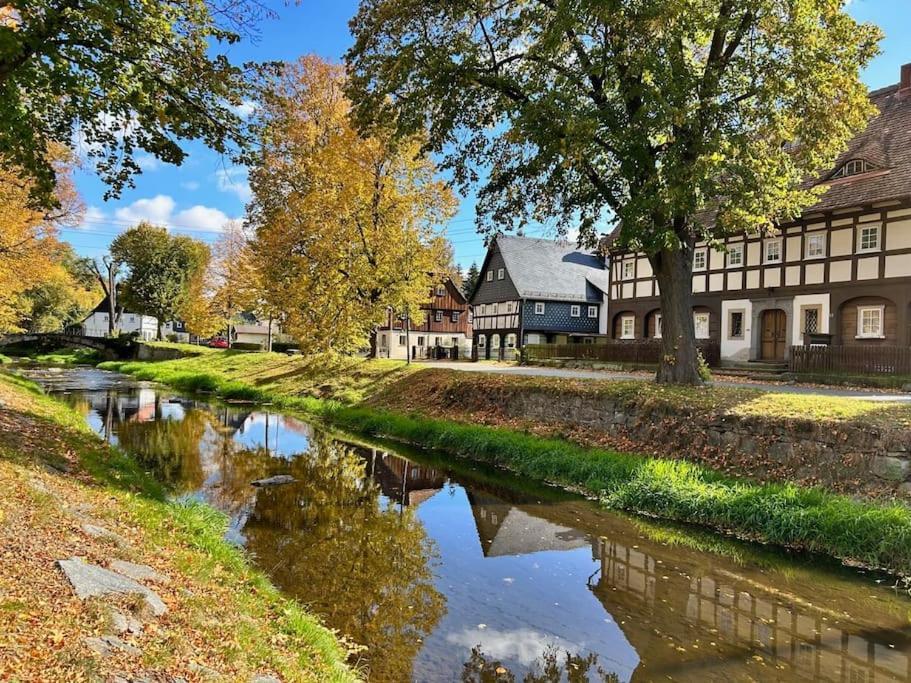 Ferienwohnung Fewo Marie Im Ferienhaus Selma In Zentraler Lage Großschönau Exterior foto